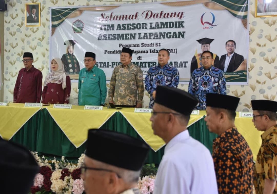 Wakil Wali Kota Padang Maigus Nasir hadiri asesmen lapangan Prodi PAI STAI-PIQ Sumbar di Aula Kampus.(Foto: Prokopim)