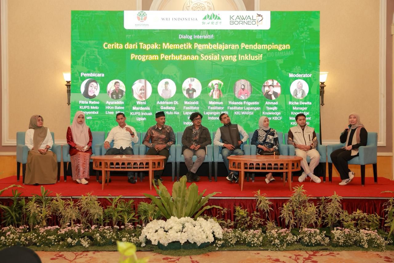 Workshop Nasional Bergerak dari Tapak Menyemai Perhutanan Sosial yang Inklusif untuk Hutan Lestari, Masyarakat Sejahtera yang digelar oleh Kementerian Kehutanan dan instansi lainnya.
