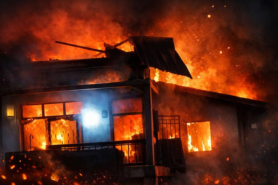 Rumah permanen di Jorong Lintang Selatan, Nagari Lingkuang Aua, Pasaman Barat, terbakar saat ditinggal buka bersama, kerugian capai Rp550 juta, penyebab masih diselidiki.