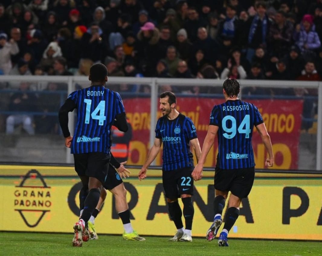 Mkhitaryan buka gol, Inter Milan kalahkan Lecce 2-0 di Via del Mare dalam lanjutan Serie A.(Foto: Instagram @inter)