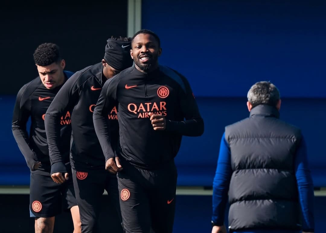 Para pemain Inter sedang menjalani sesi latihan intensif menjelang laga kandang melawan Bodo/Glimt di San Siro.(*)