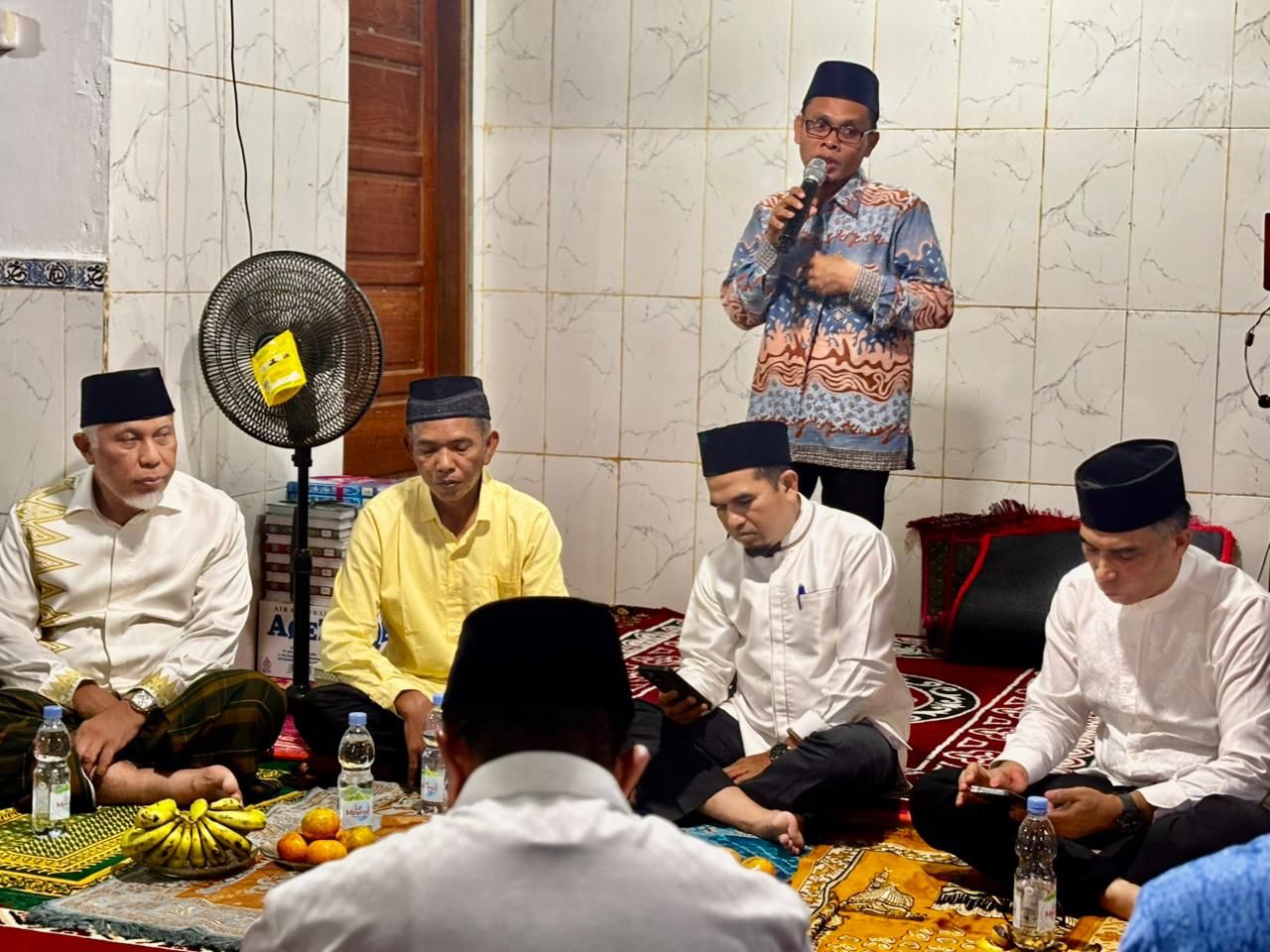 Tim Safari Ramadan 1447 Hijriah Pemerintah Provinsi Sumatera Barat mengunjungi Mushalla Nur Taqwa Batua Cacang, Nagari Subarang Paninggahan.