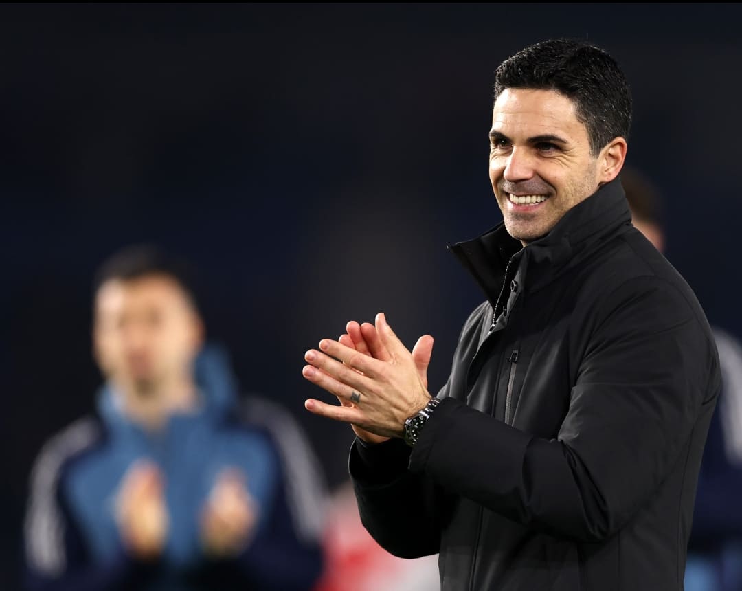 Mikel Arteta memimpin Arsenal saat bertanding melawan Brighton di Stadion American Express, 5 Maret 2026.(Foto: X @arsenal)