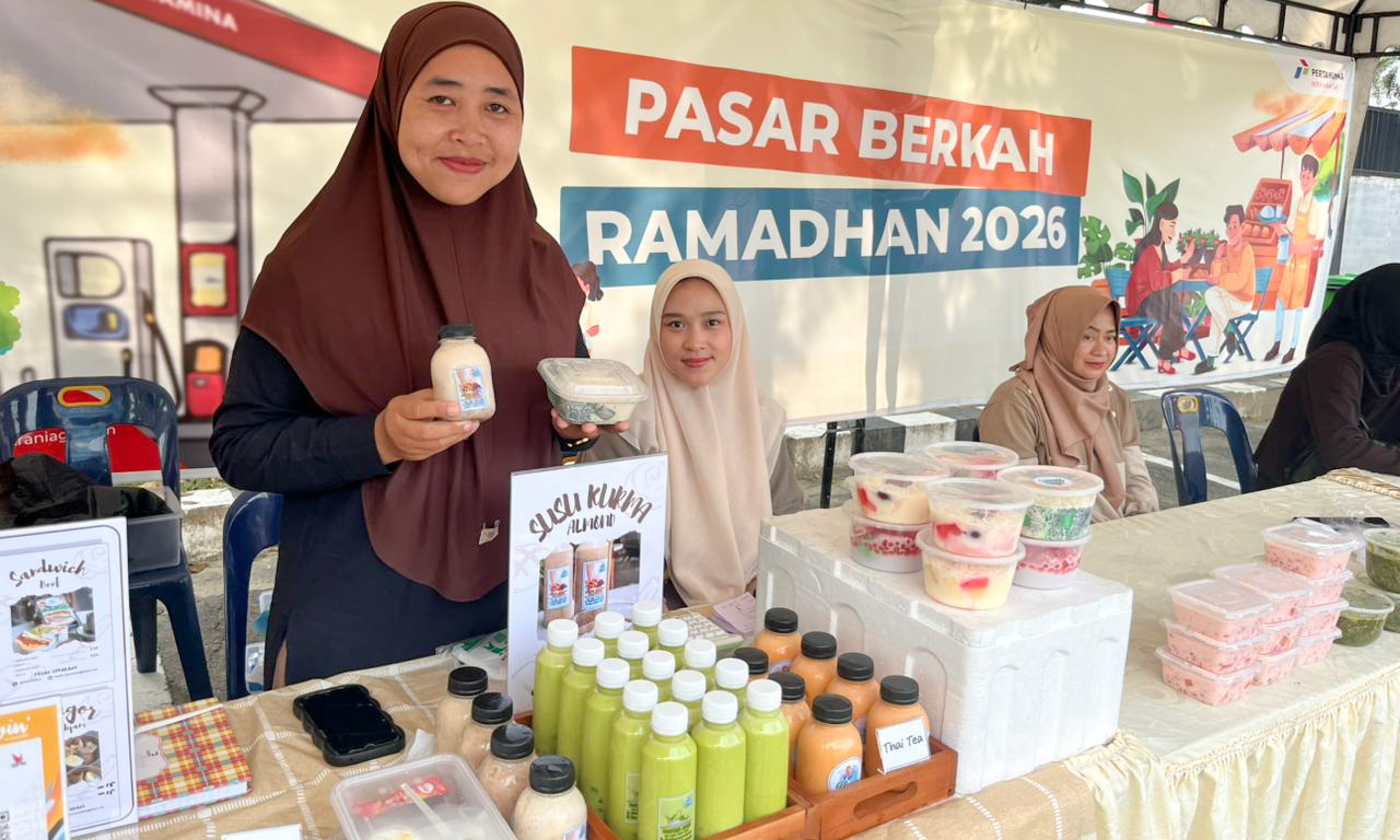 Pertamina Patra Niaga Sumbagut gelar Pasar Berkah Ramadan di Medan, dukung promosi tujuh UMKM binaan sekaligus dorong pertumbuhan ekonomi lokal.