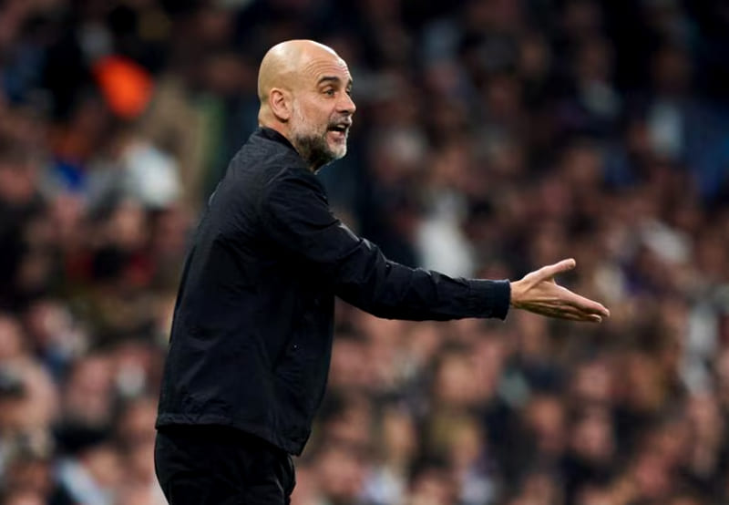Pelatih Manchester City Pep Guardiola mengakui peluang timnya membalikkan kekalahan 0-3 dari Real Madrid di Liga Champions tidak banyak.(Foto: UEFA.com)