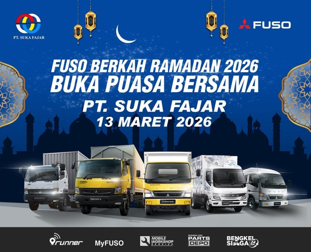 PT Suka Fajar Padang dan PT Krama Yudha Berlian Motors gelar Fuso Berkah Ramadhan 2026 pada Jumat (13/3).(Foto: IST)
