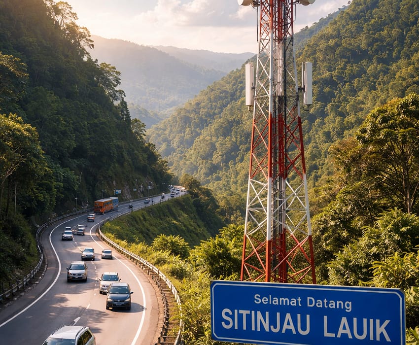 BTS baru di Sitinjau Lauik resmi beroperasi, Gubernur Sumbar sebut sinyal jalur Padang&ndash;Solok kini lebih stabil jelang arus mudik Lebaran.