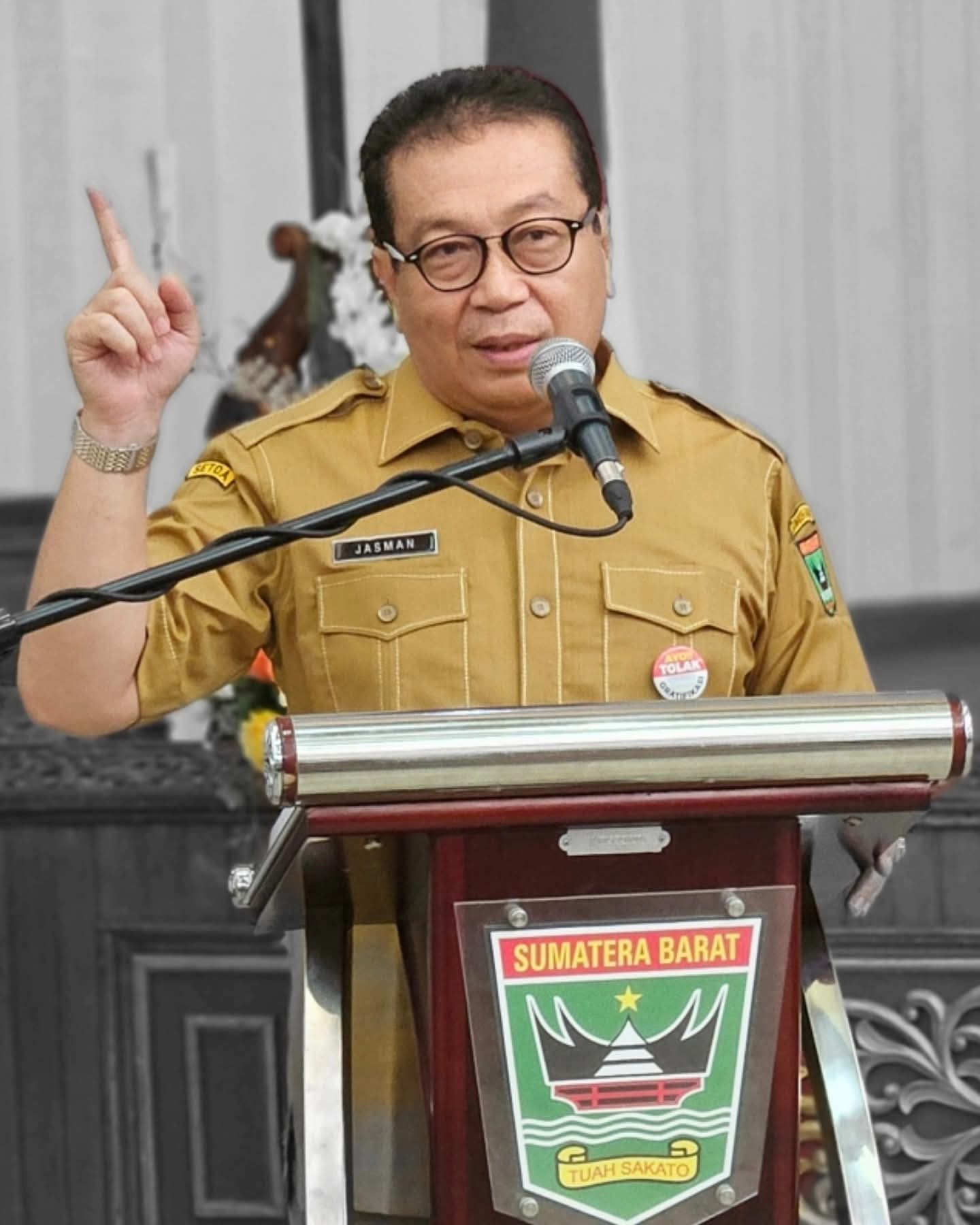 Penjabat Sekretaris Daerah Dharmasraya, Jasman Rizal.