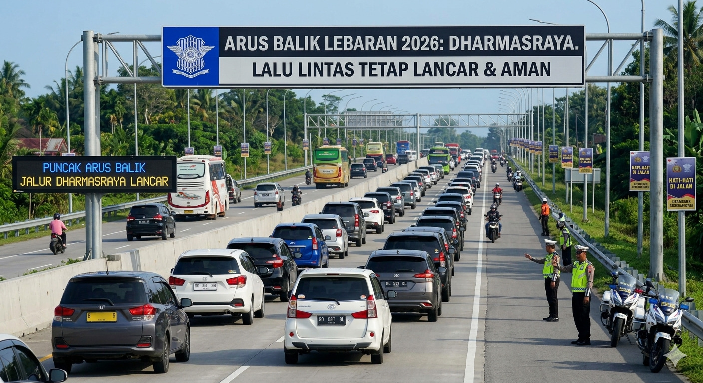 Gambar ilustrasi arus balik Lebaran.