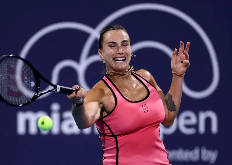 Aryna Sabalenka berambisi meraih gelar bergengsi Sunshine Double saat menghadapi rival utamanya, Coco Gauff, di Stadion Hard Rock, Minggu (29/3/2026).(Foto: wtatennis.com)