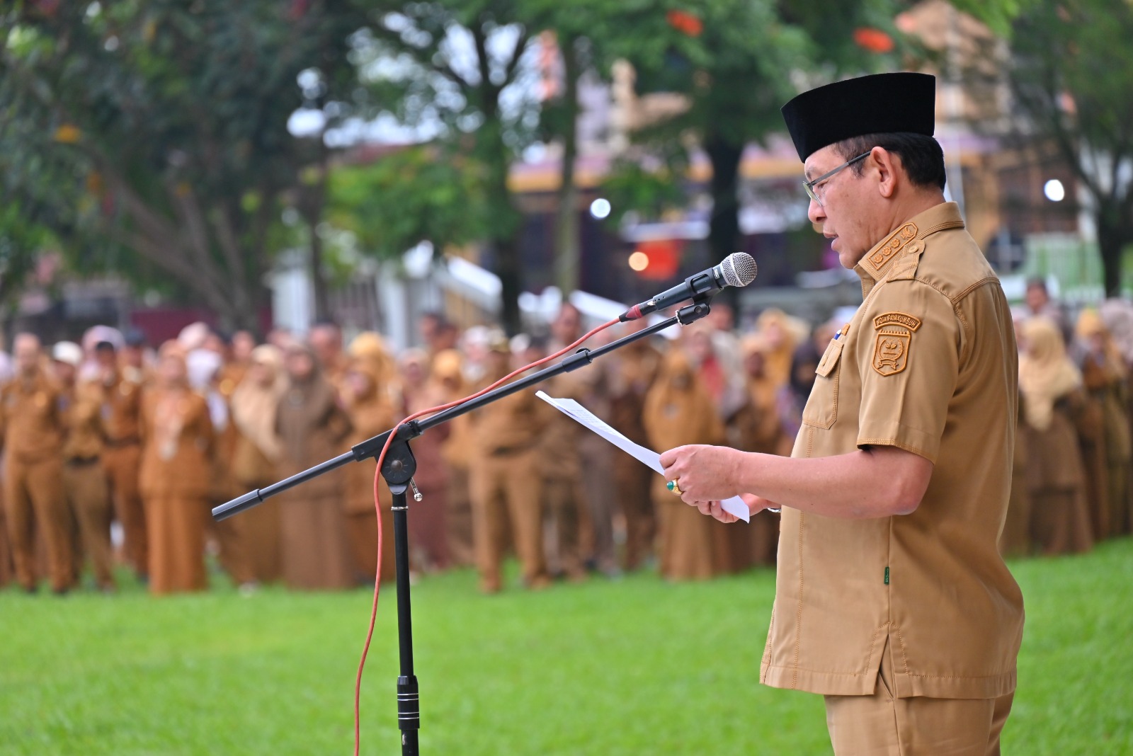 Wali Kota Payakumbuh Zulmaeta tekankan disiplin ASN usai Idul Fitri 1447 H dan dorong evaluasi pelayanan serta efisiensi energi di lingkungan Pemko.