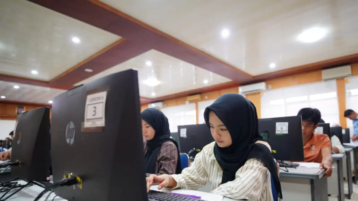 Penentuan lokasi ujian peserta UTBK SNBT 2026 dilakukan secara acak oleh sistem, meski peserta tetap memilih wilayah ujian. (Foto: Dok. Humas Unand)