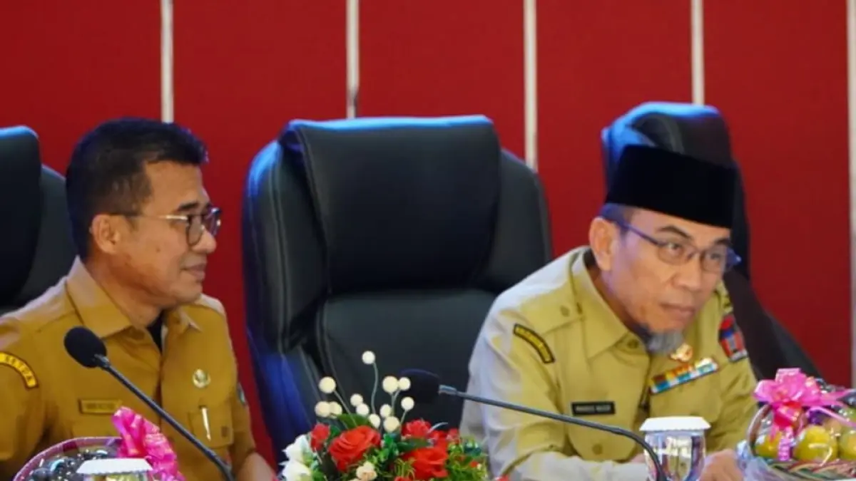 Wakil Wali Kota Padang Maigus Nasir membuka secara resmi Musrenbang RKPD Kota Padang 2027 di Gedung Bagindo Aziz Chan, Balai Kota Aia Pacah, Selasa (31/3/2026).(Foto: Prokopim)