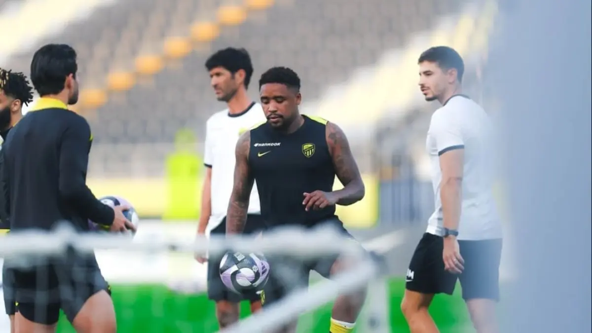 Pemain Al Ittihad menjalani sesi latihan di Jeddah sebagai persiapan menghadapi Al Hazm pada pekan ke-27 Liga Saudi.(Foto: X @ittihadclub.sa)