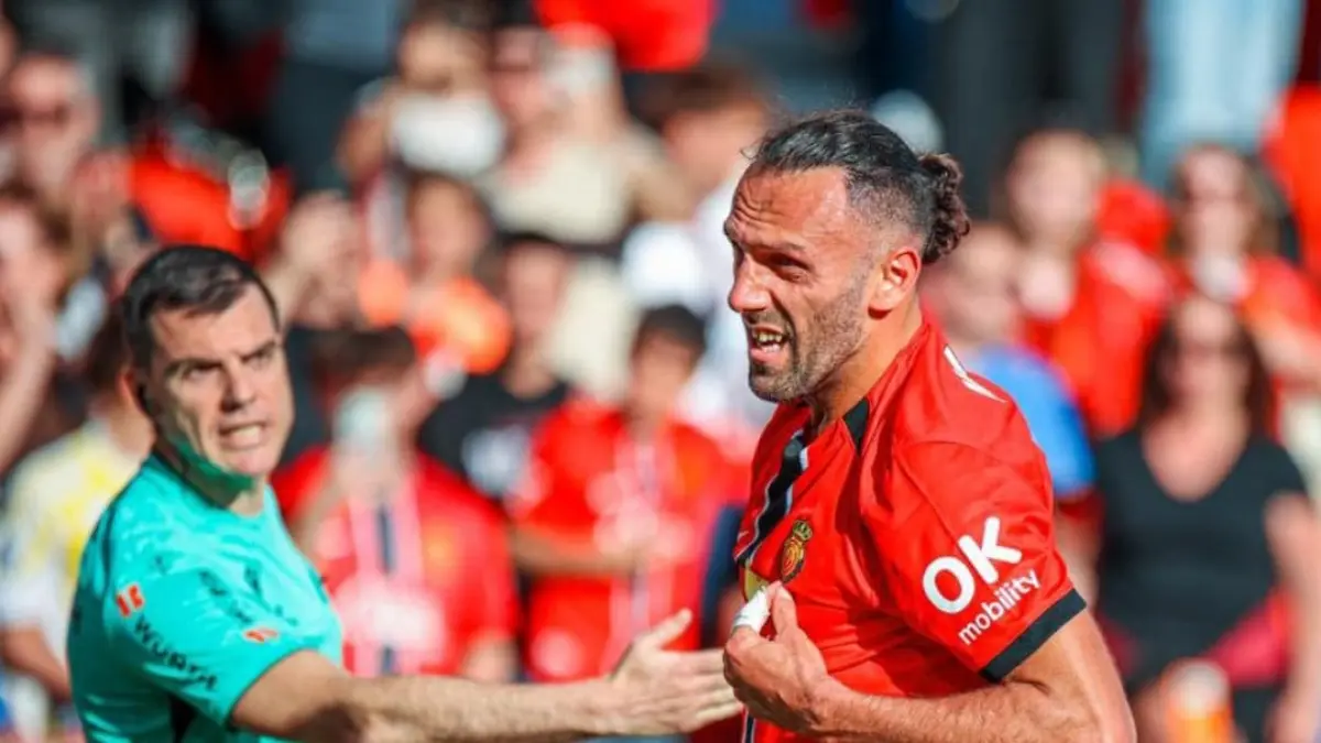 Vedat Muriqi mencetak gol penentu kemenangan Mallorca pada masa tambahan waktu dan memastikan timnya menang 2-1 atas Real Madrid.(Foto: X @RCD_Mallorca)