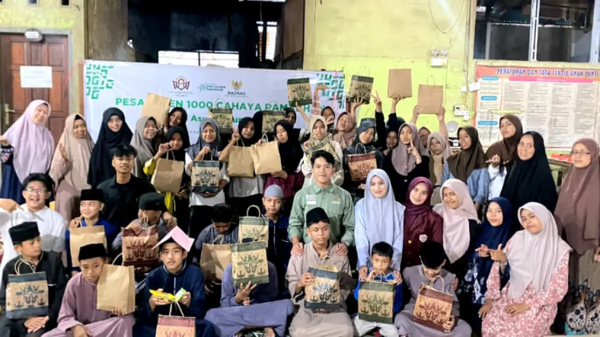 Mahasiswa BCB UIN Imam Bonjol Padang gelar Pesantren 1000 Cahaya Ramadhan di Panti Asuhan Bunda Saiyo, Sungai Bangek, Balai Gadang, Kecamatan Koto Tangah, Kota Padang, Senin (9/3/2026).(Foto: Humas)