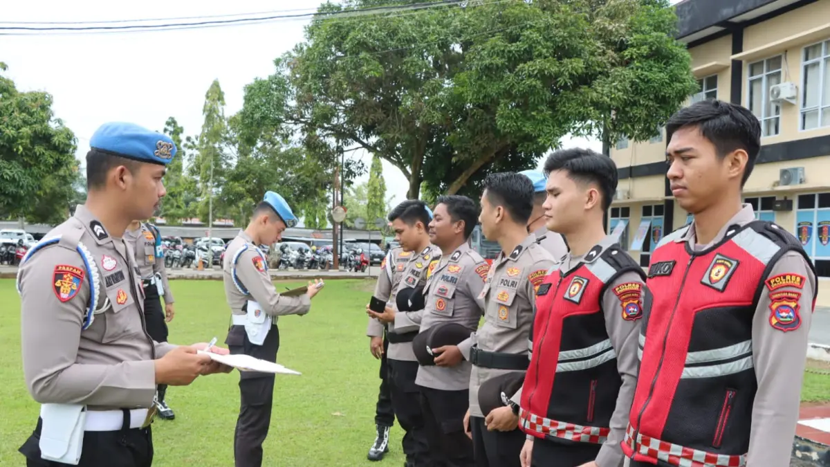 Polres Dharmasraya menerima kunjungan pemeriksaan dan penegakan ketertiban serta disiplin (Gaktibplin) dari Bidang Profesi dan Pengamanan Polda Sumatera Barat, Kamis (9/4/2026). (DOKUMENTASI POLRES DHARMASRAYA)