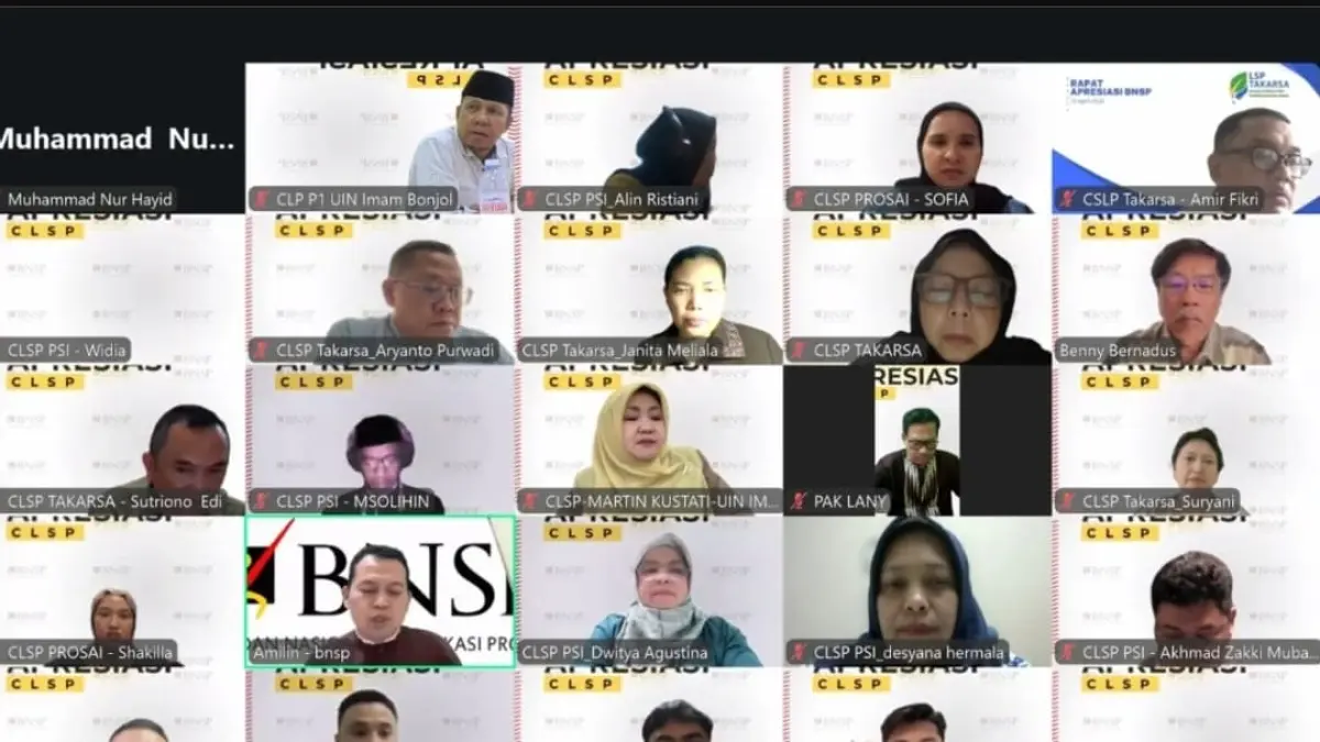 Tim LSP UIN IB menyampaikan kesiapan CLSP dalam agenda nasional bersama BNSP.(Foto: Humas)