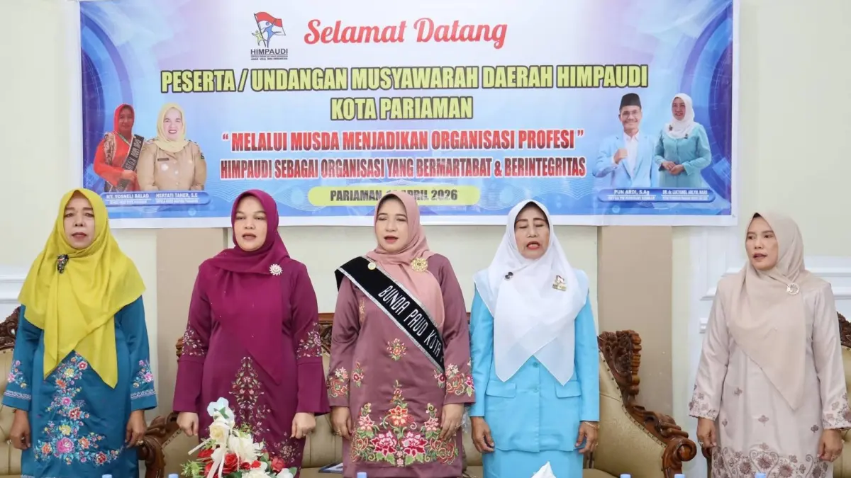 Musda HIMPAUDI Pariaman 2026 dibuka, fokus penguatan kualitas PAUD dan peningkatan kompetensi guru anak usia dini.