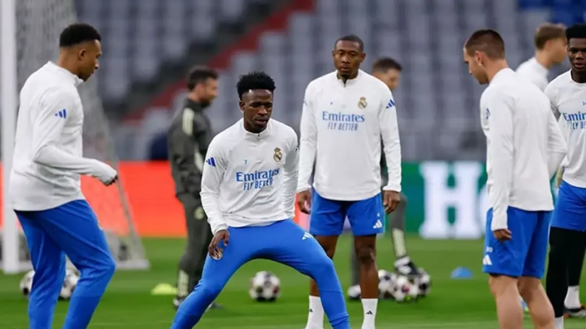 Pemain Real Madrid menjalani sesi latihan di Allianz Arena jelang laga Liga Champions melawan Bayern Munich.(Foto: realmadrid.vom)