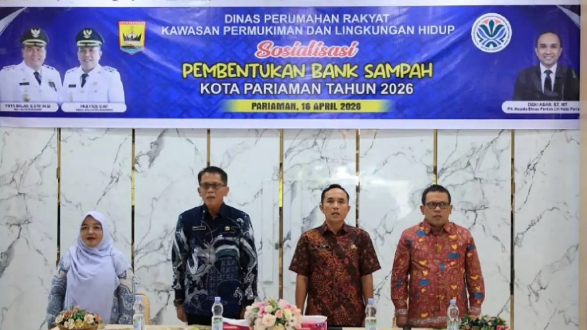 Pemko Pariaman sosialisasi bank sampah untuk kurangi beban TPA Tungkal Selatan dan wujudkan konsep Blue Green City berbasis lingkungan.