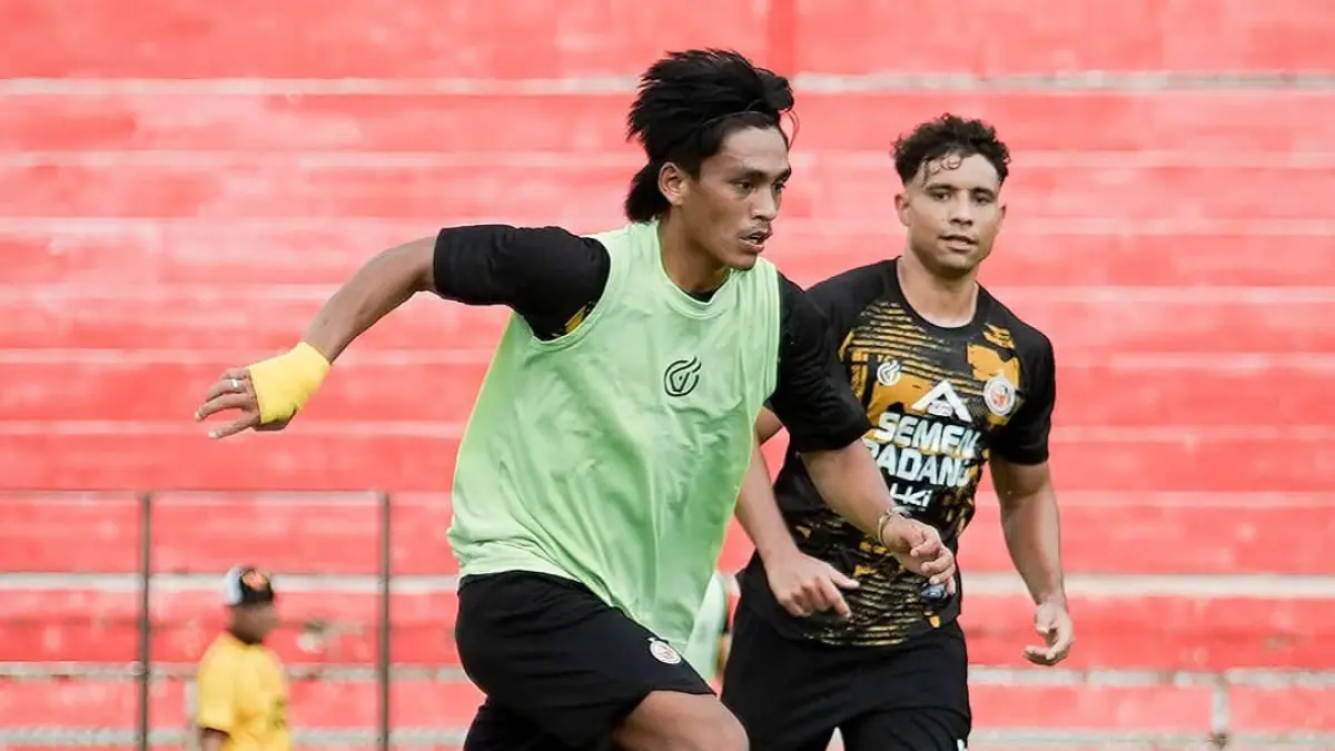 Pemain Semen Padang FC saat menjalani latihan jelang pertandingan lawan Persijap Jepara yang berlangsung Sening (20/4/2026) di Stadion H Agus Salim Padang. (INSTAGRAM SEMEN PADANG FC)