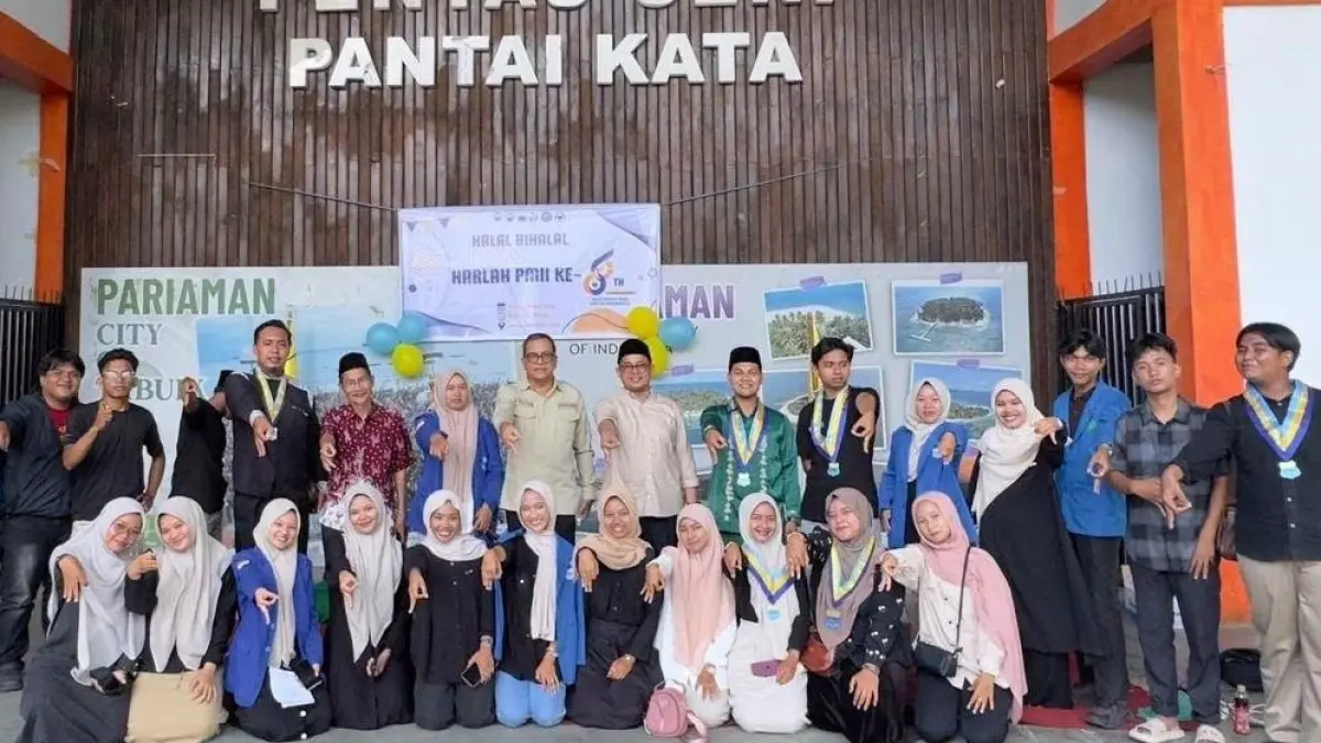 Harlah ke-66 PMII di Pantai Kata, Pemko Pariaman dorong mahasiswa berperan aktif dalam pariwisata, pendidikan, dan ekonomi kreatif.