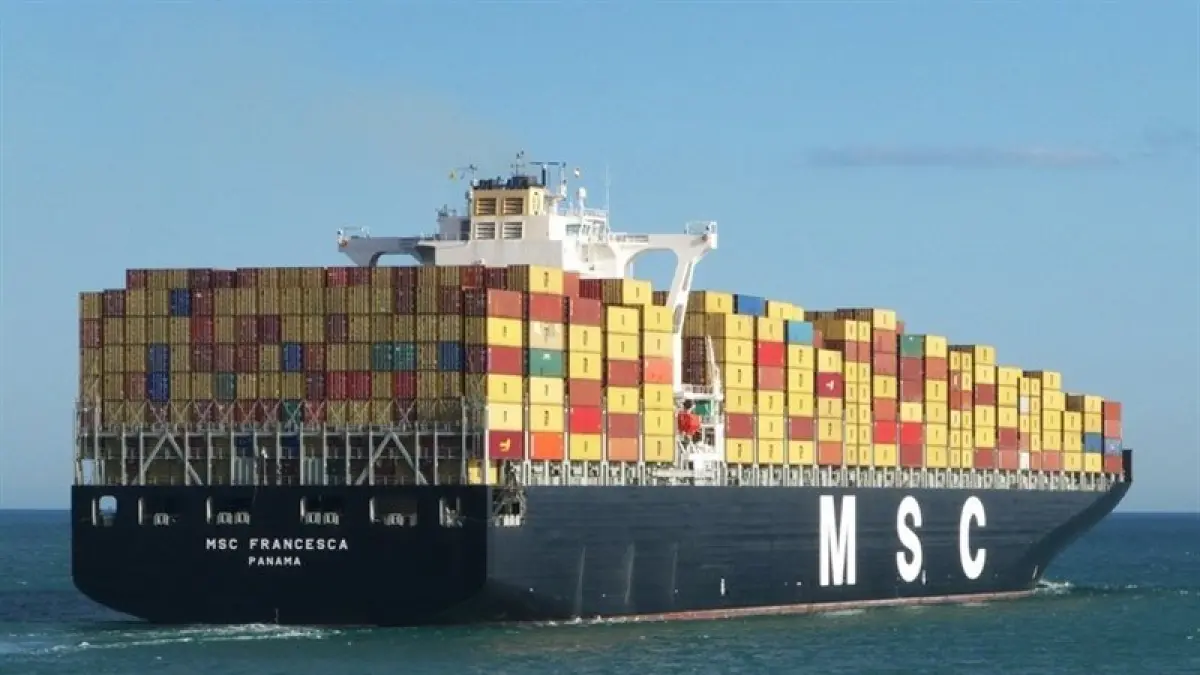 MSC-Francesca, satu dari dua kapal yang disita Korps Garda Revolusi Islam (IRGC) yang dianggap melanggar aturan di Selat Hormuz. MSC-Francesca disebut milik pemerintah Israel. Satu kapal lainnya Epaminodes. (Tasnim News Agency)
