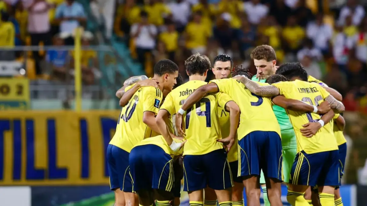 Al Nassr menang 5-1 atas Al Ahli pada semifinal Liga Champions Asia Two 2025/26 di Zabeel Stadium.(Foto: X @cristiano)