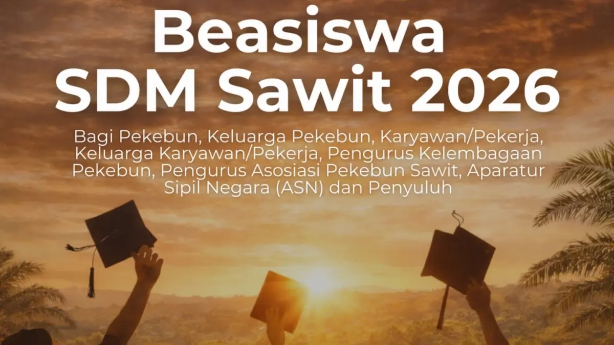 Beasiswa SDM sawit di Dharmasraya. Program ini siapkan generasi muda siap kerja di industri perkebunan.