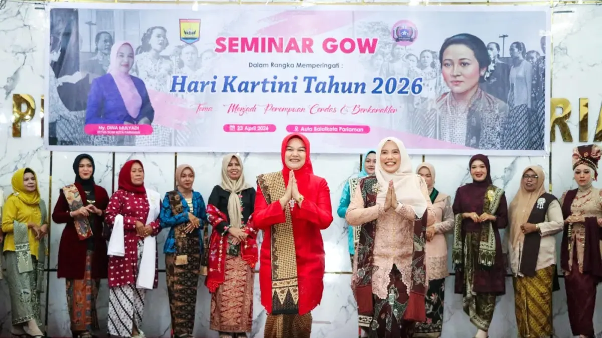 GOW Pariaman menggelar Parade Busana Kebaya Tradisional Klasik di Aula Balai Kota Pariaman, Sabtu (23/4). (DOK KOMINFO PARIAMAN)
