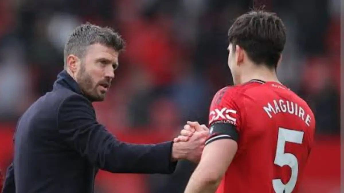 Harry Maguire kembali memperkuat Manchester United jelang laga penting melawan Brentford di Old Trafford.(Foto:  Dok. Manchester Evening News)