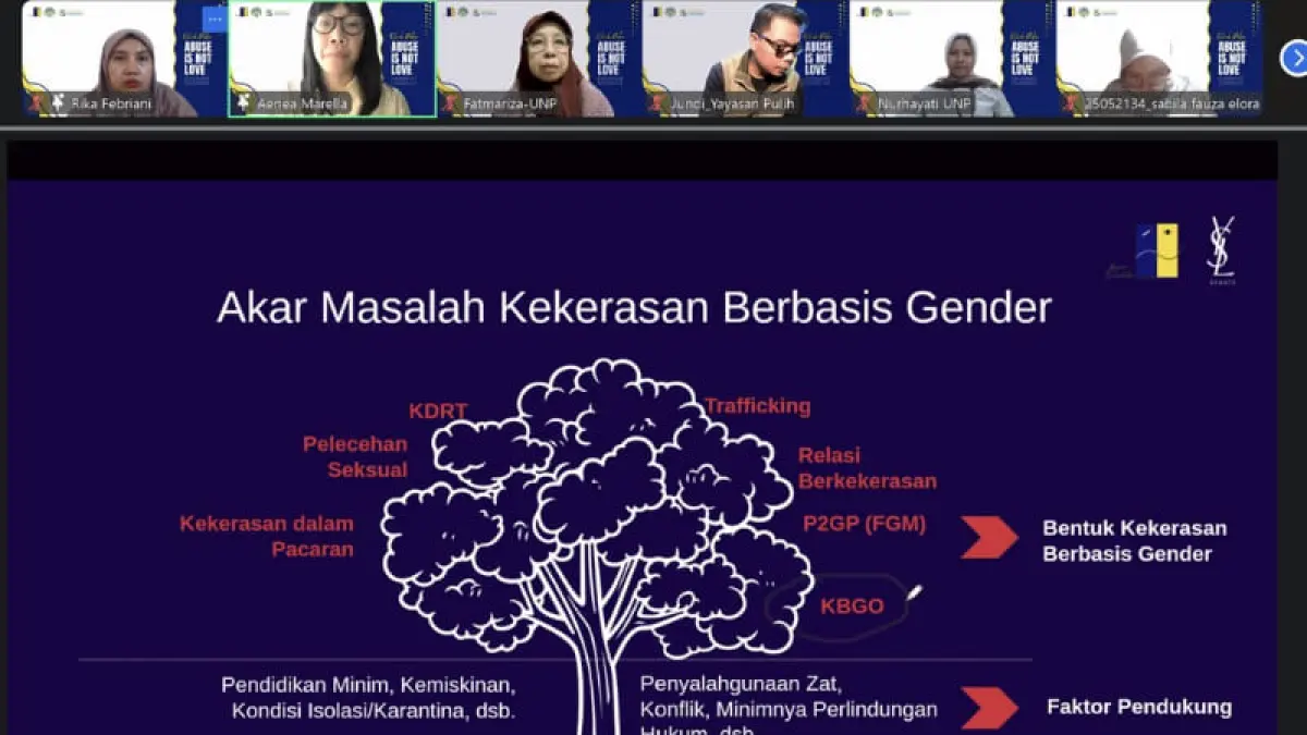 Mahasiswa PPKn Universitas Negeri Padang mengikuti kuliah dosen tamu tentang pencegahan kekerasan berbasis gender.(Foto: KKPS UNP)