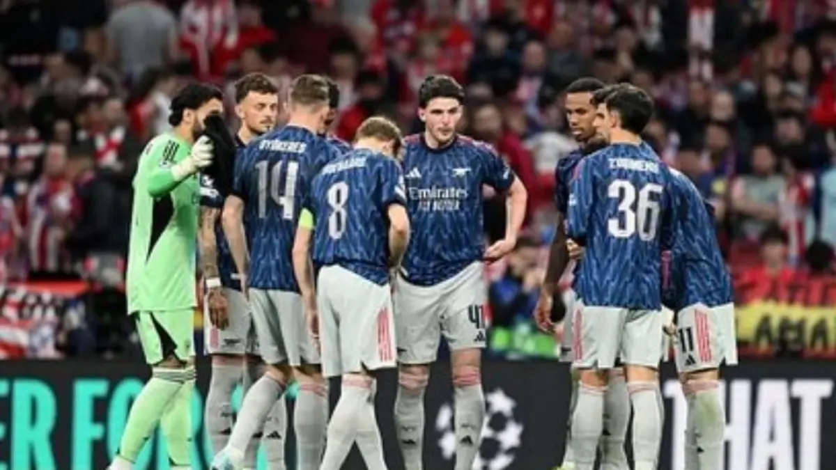 Arsenal hanya mampu membawa pulang hasil imbang 1-1 dari markas Atletico Madrid pada leg pertama semifinal Liga Champions.(Foto: Arsenal)