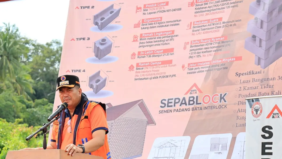 Wali Kota Pariaman Yota Balad menyebut pembangunan Huntap menjadi simbol berakhirnya masa darurat dan dimulainya fase pemulihan masyarakat terdampak, Jumat (1/5/2026).