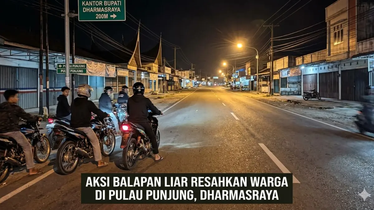 Ilustrasi orang balap liar. (GOOGLE GEMINI AI)