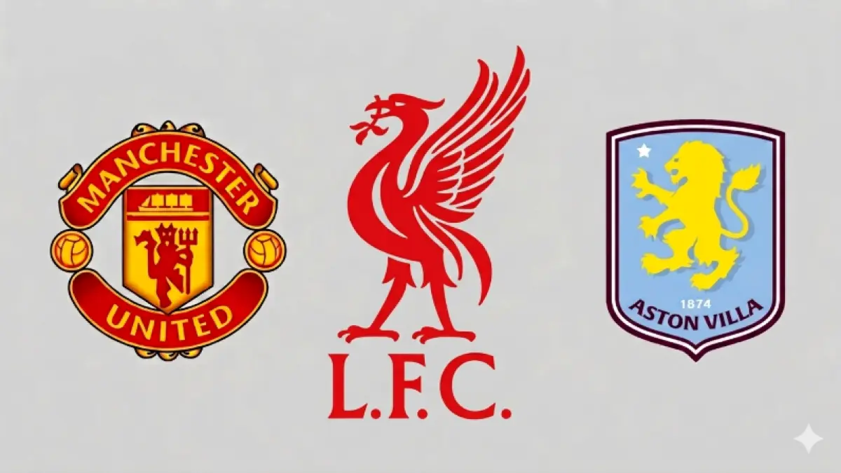 Manchester United, Liverpool dan Aston Villa berpeluang memastikan tiket Liga Champions 2026/2027 pada akhir pekan ini lewat hasil yang tepat pada laga Premier League.(Foto: Tim)