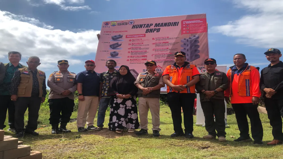 Di Kota Pariaman, penerapan Sepablock ditandai dengan peletakan batu pertama pembangunan huntap mandiri untuk Emridona di Desa Sintuak, Kecamatan Pariaman Utara, Jumat (1/5/2026). 