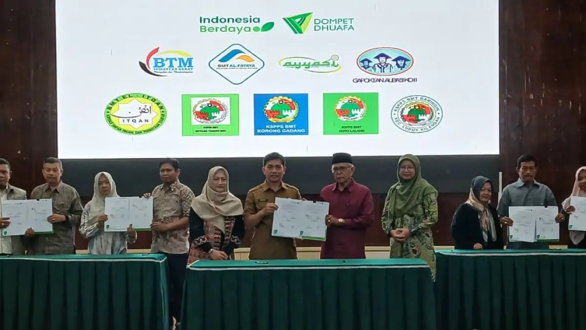Kolaborasi dengan BMT di Sumbar dukung Peningkatan perekonomian masyarakat pascabencana.(suyudi/padek)
