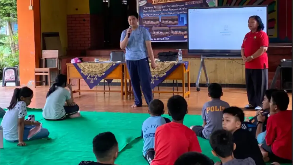 Kegiatan Makrab SD Pius Payakumbuh diikuti seluruh siswa kelas VI majelis guru, karyawan dan orangtua murid beberapa waktu lalu. (TIM LAMAN GURU)