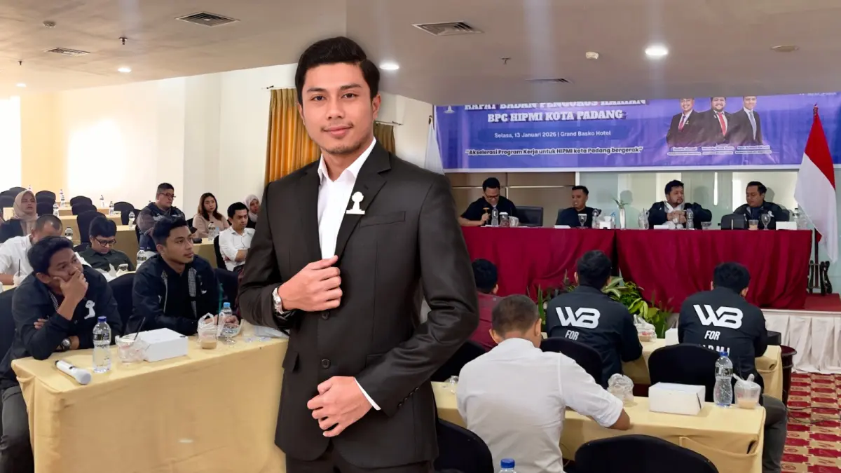 Ketua Bidang V BPC HIPMI Padang, Muhammad Rizky Ananda.