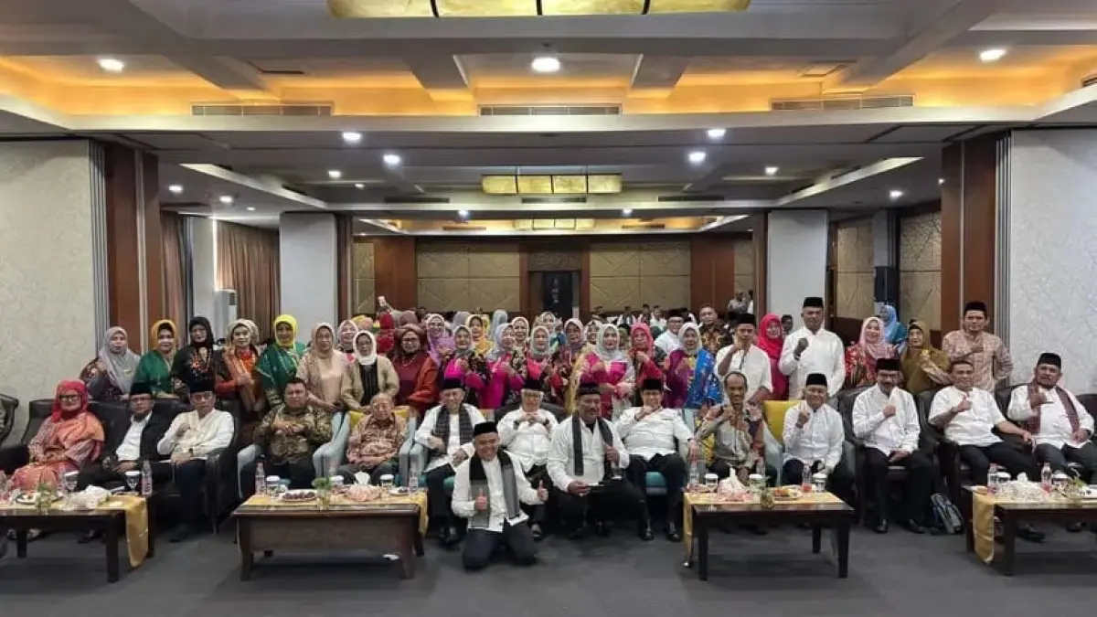 Wakil Wali Kota Solok, Suryadi Nurdal, menghadiri acara Silaturahmi dan Halal Bihalal Dewan Pimpinan Pusat Solok Saiyo Sakato (DPP S3) di Hotel Horison Balairung, Matraman, Jakarta, Minggu (10/5). (DOK PEMKO SOLOK)