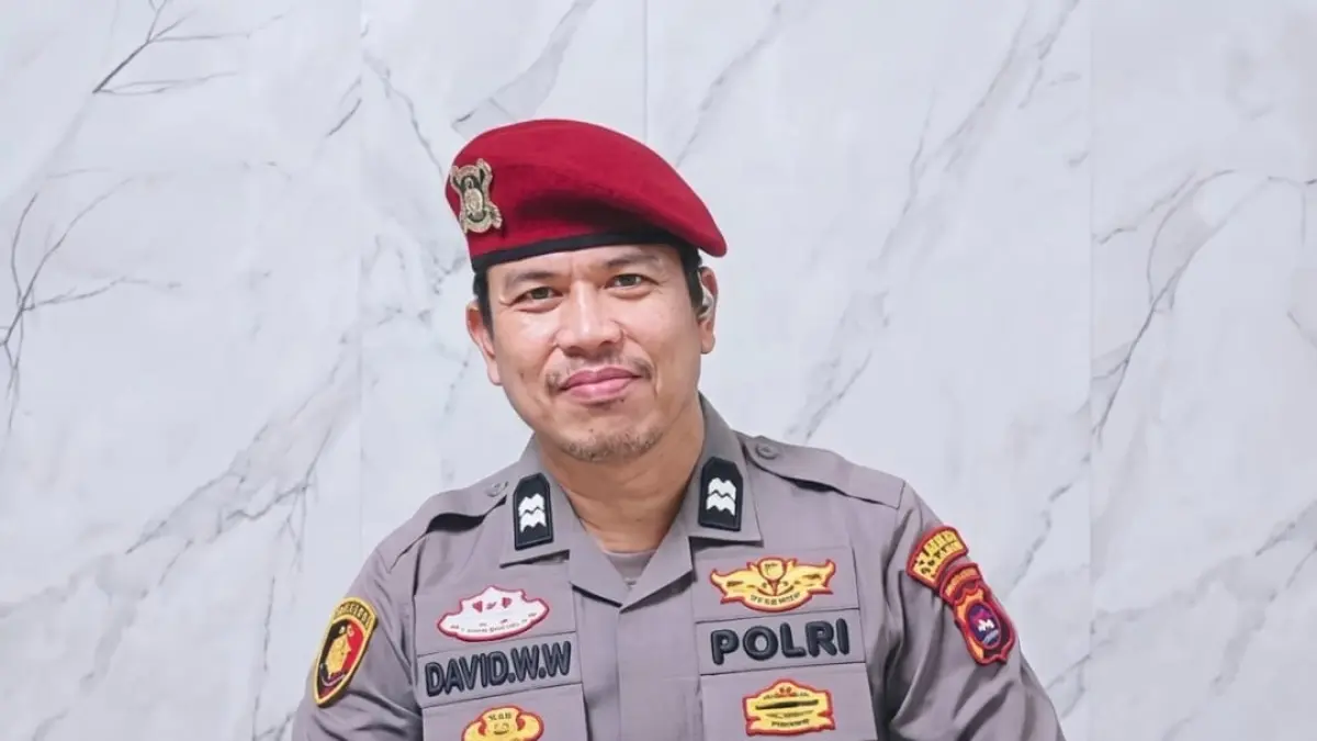 Aiptu Dafit Rico Dermawan atau akrab disapa David WW. (Dok: Instagram David WW).