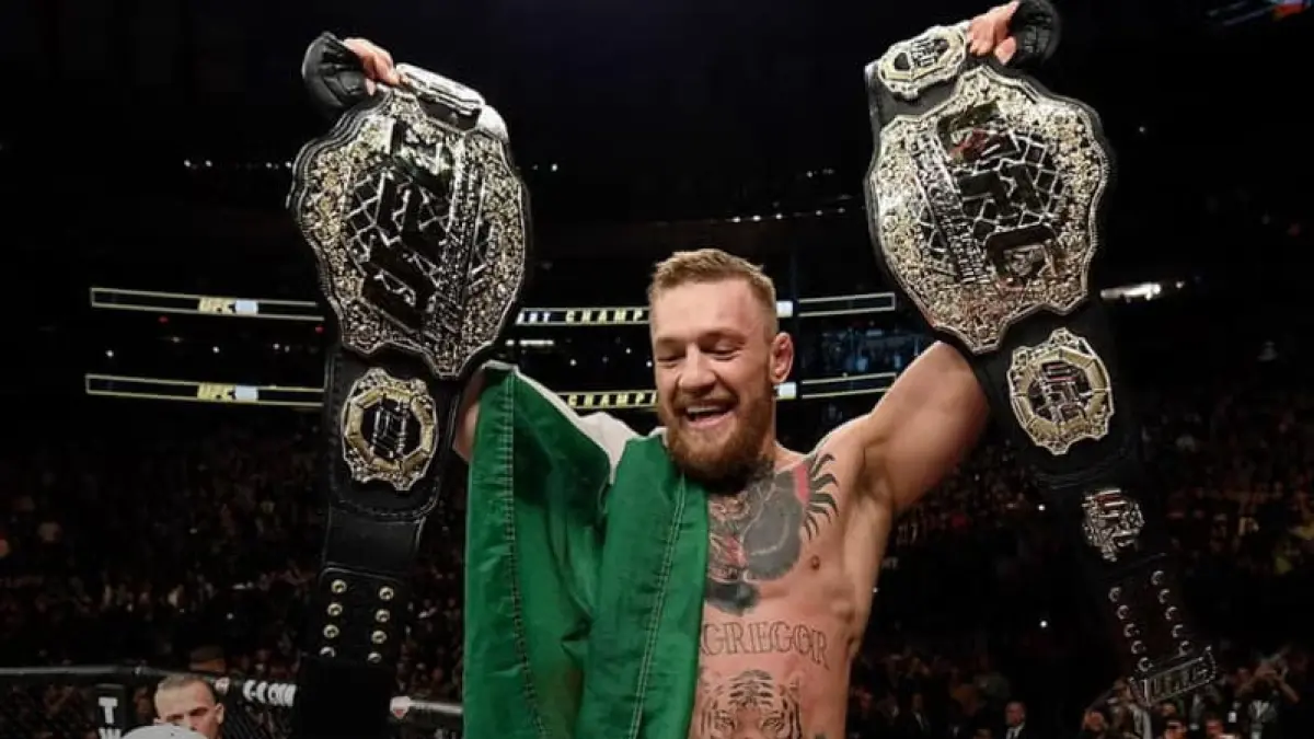 Kembalinya Conor McGregor ke UFC melawan Max Holloway pada 11 Juli 2026 di Las Vegas menjadi salah satu pertarungan paling dinantikan setelah lima tahun ia absen dari Oktagon.(Foto: Dok. UFC)