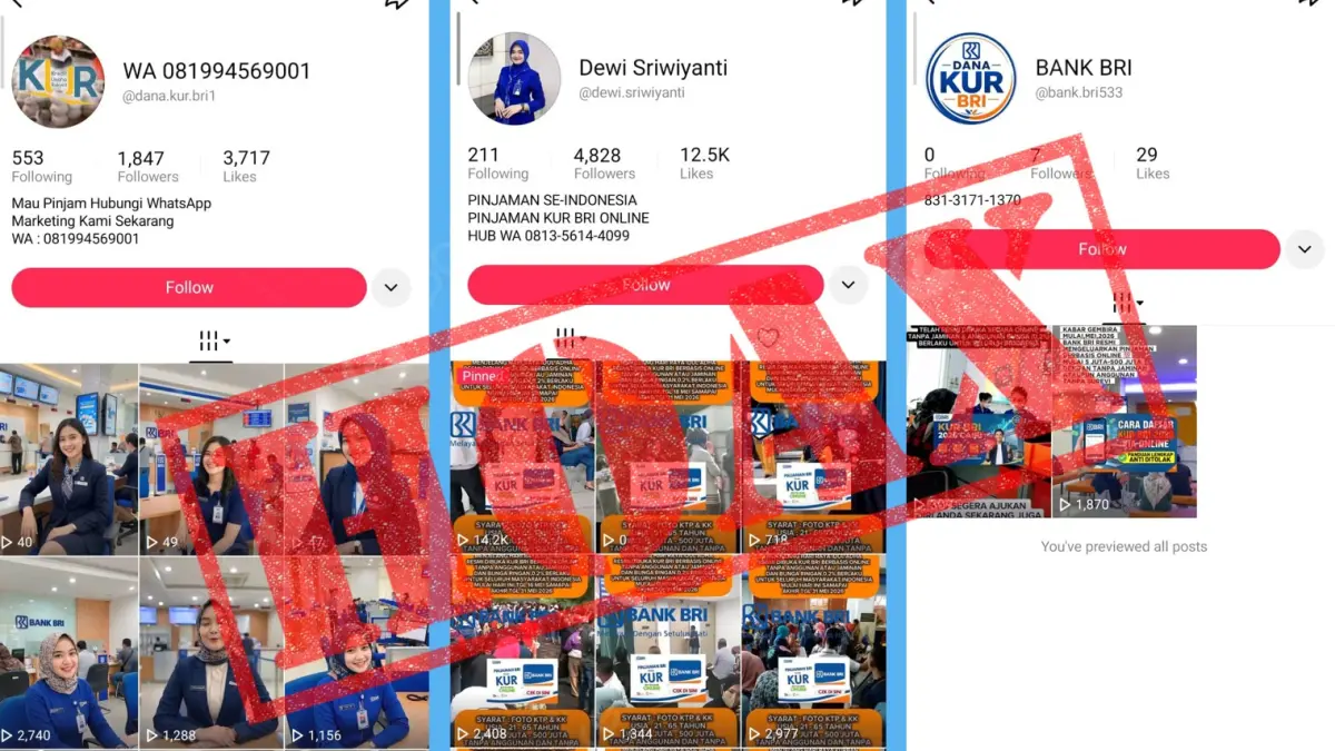 BRI Region 3 Padang ingatkan masyarakat waspada penipuan KUR online dan jangan pernah memberikan PIN maupun kode OTP.