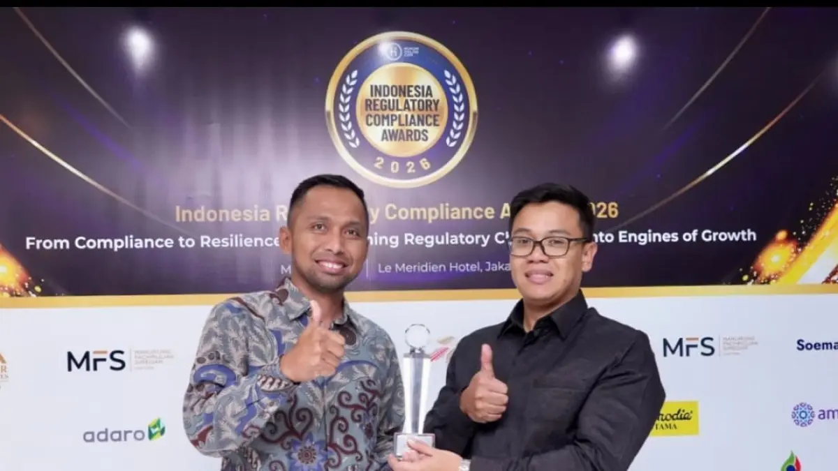 PTBA menerima penghargaan Diamond PROSPER A dalam ajang Indonesia Regulatory Compliance Awards (IRCA) 2026 di Jakarta, sebagai bukti komitmen PTBA memperkuat tata kelola dan kepatuhan regulasi.(Foto: Corcom)