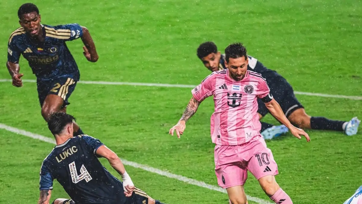 Lionel Messi minta diganti pada menit ke-73 saat Inter Miami CF menang 6-4 atas Philadelphia Union.(Foto: X @InterMiamiCF)