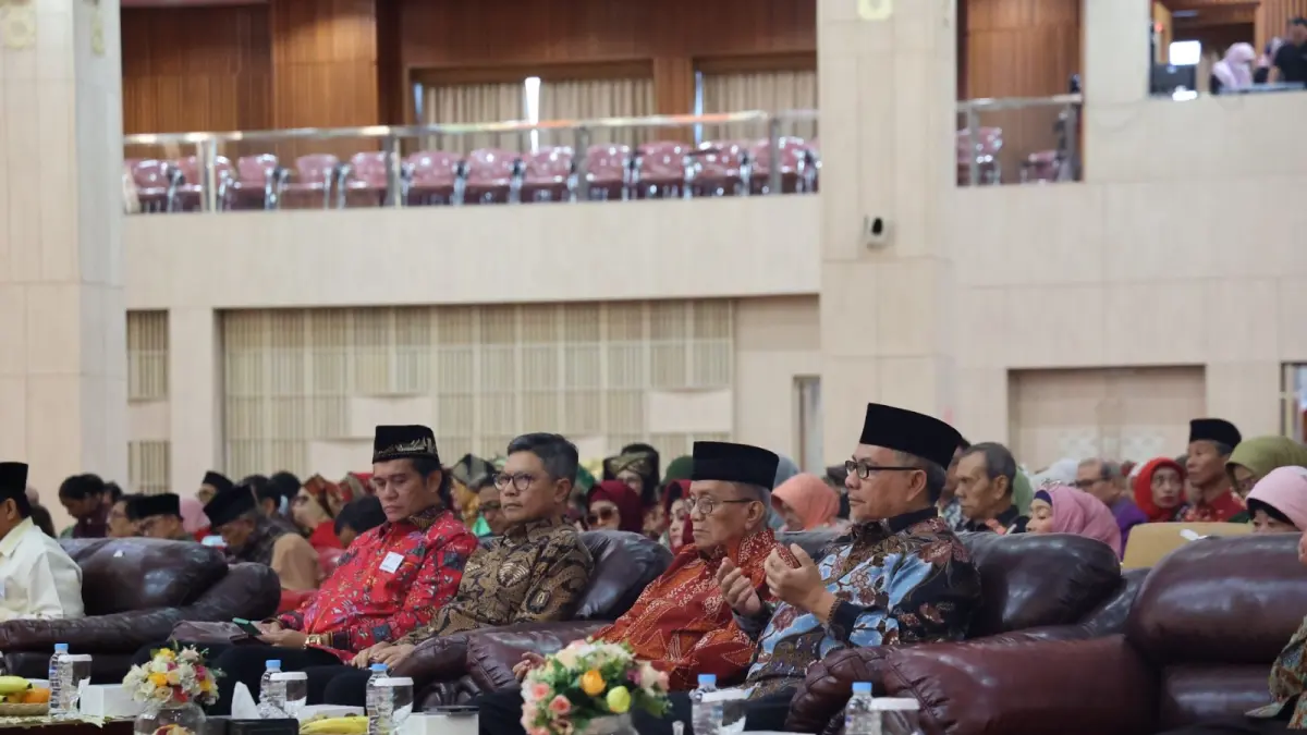 Ketua DPRD Sumbar, Muhidi saat menghadiri Forum Silaturahmi MDNG 2026 yang digelar di Auditorium Universitas YARSI, baru-baru ini. (DOK DPRD SUMBAR)