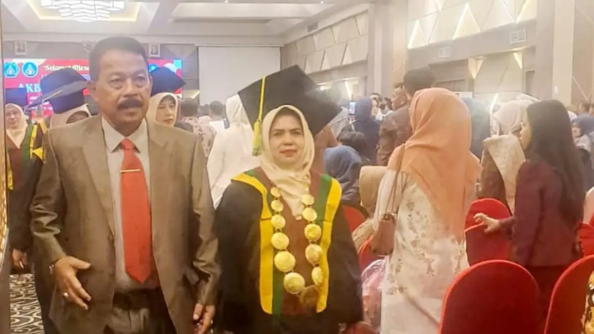 Wisuda 256 lulusan AKBP STIE KBP Padang tahun 2026, di Pangeran Beach Hotel.(Foto: IST)