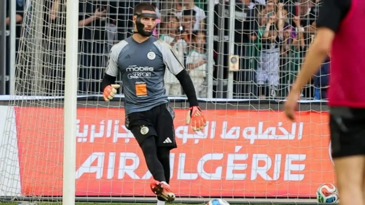 Luca Zidane mengikuti sesi latihan Aljazair untuk Piala Dunia 2026 setelah pulih dari cedera patah rahang.(Foto: X @Algeria_FC) 